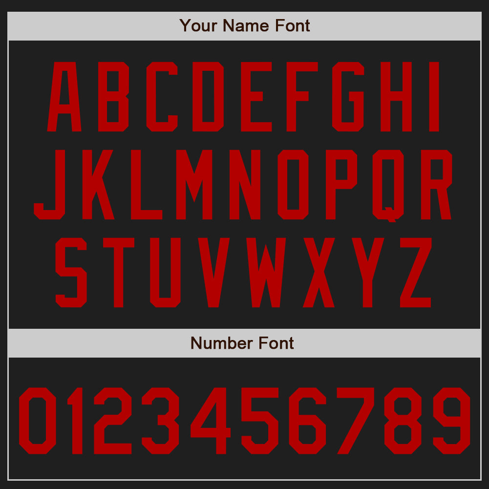 Custom Black Red Two Tone Authentic Baseball Jersey