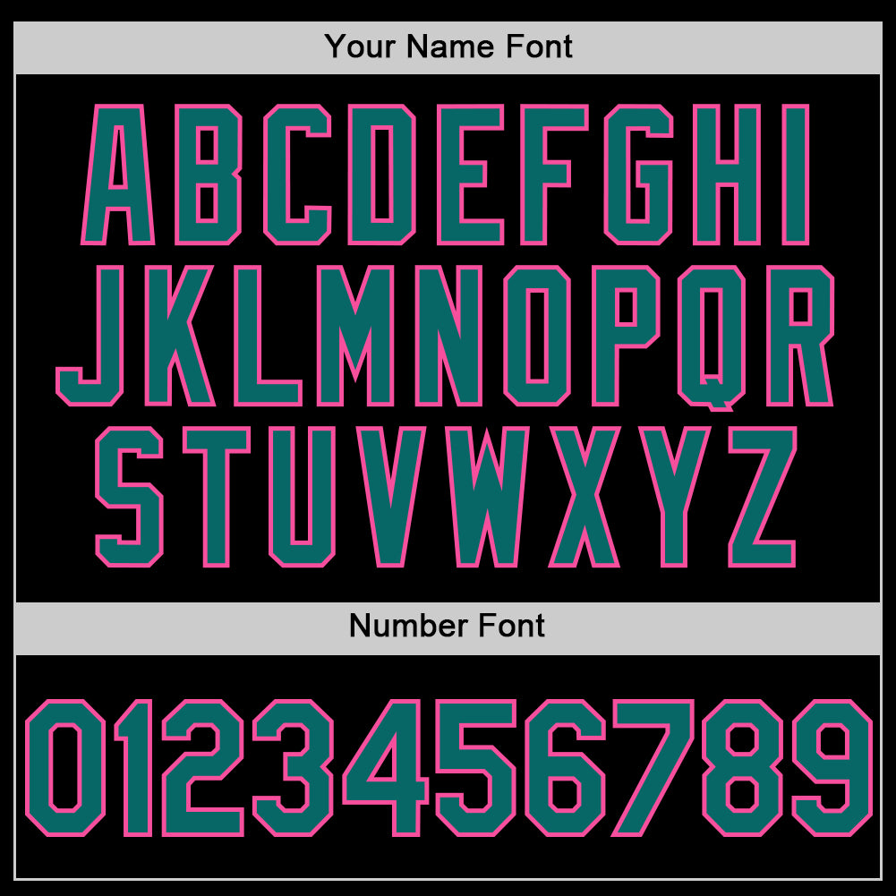 Custom Black Teal Pink-Purple Digital Camo Two Tone Authentic Baseball Jersey