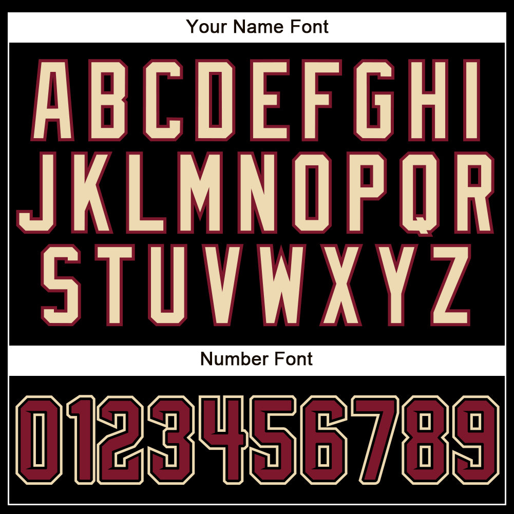 Custom Black Crimson-City Cream Authentic Sleeveless Baseball Jersey