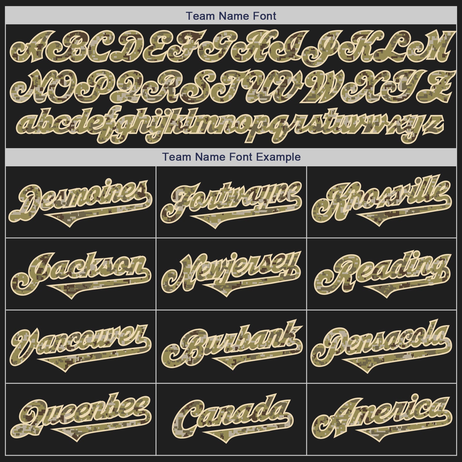 Custom Black Camo-Olive Authentic Two Tone Baseball Jersey