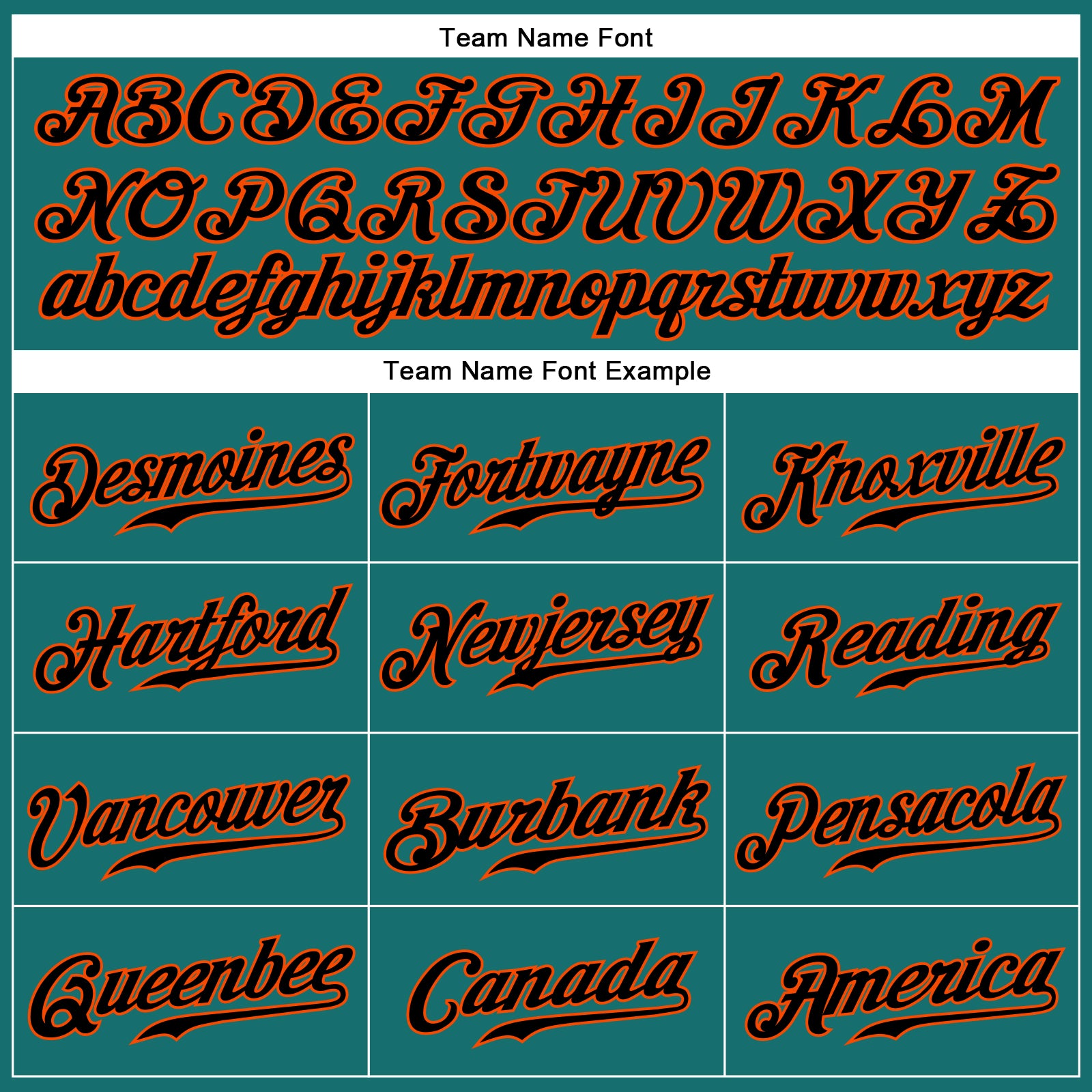 Custom Aqua Black-Orange Authentic Sleeveless Baseball Jersey