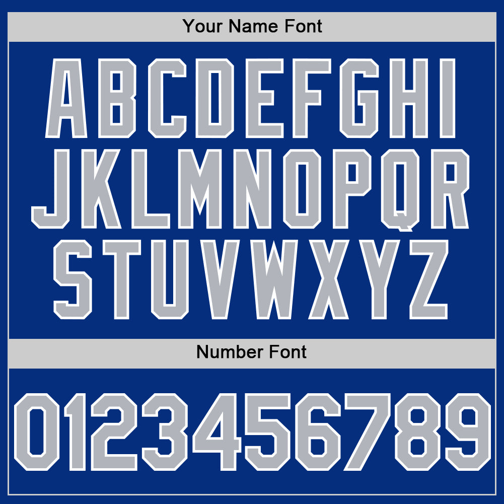 Custom Royal Gray White-Yellow Digital Camo Two Tone Authentic Baseball Jersey