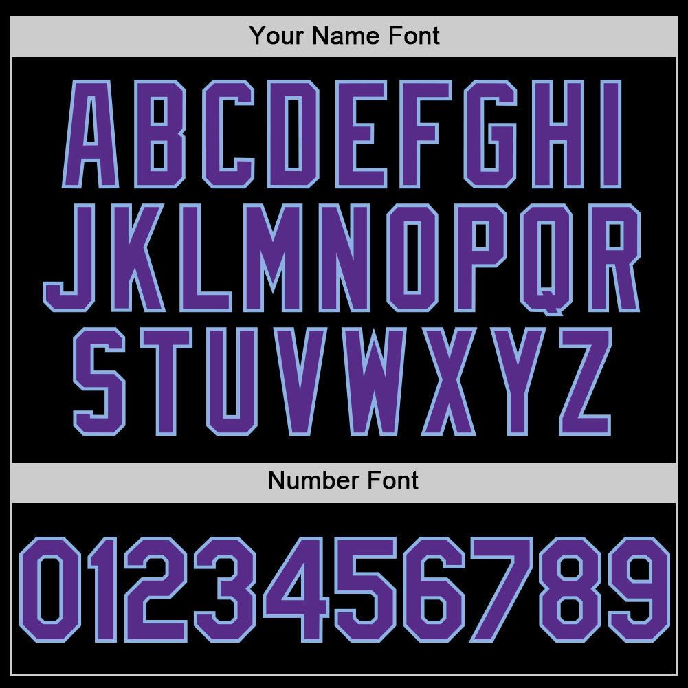 Custom Black Purple Light Blue-Gold Digital Camo Two Tone Authentic Baseball Jersey