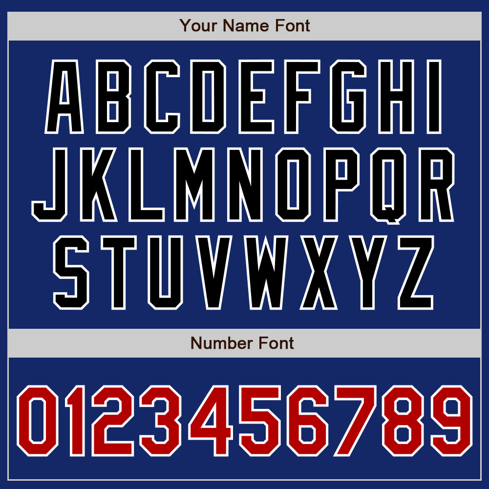 Custom Royal Red Black-White Two Tone Authentic Baseball Jersey